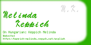 melinda keppich business card